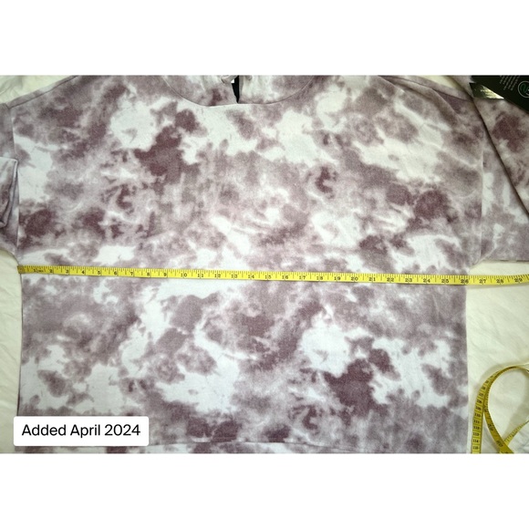 NWT 2LIV Wine Purple Tie Dye Hoodie - Picture 13 of 14